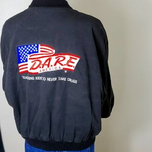 Vintage D.A.R.E. Bomber Jacket 100% Cotton